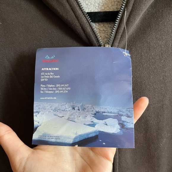 NWT INUK Brown Hooded Jacket with Embroidered Trim - Picture 3 of 14